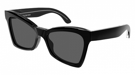 Balenciaga BB0231S-001 57 Sunglass BLACK-BLACK-GREY Balenciaga BB0231S-001 57 Sunglass BLACK-BLACK-GREY