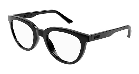Puma PJ0067O-001 47 Optical Frame BLACK-BLACK-TRANSPARENT