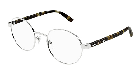 Gucci GG1585O-002 51 Optical Frame SILVER-HAVANA-TRANSPARENT Gucci GG1585O-002 51 Optical Frame SILVER-HAVANA-TRANSPARENT