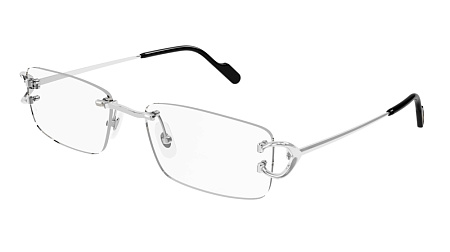 Cartier CT0344O-004 56 Optical Frame SILVER-SILVER-TRANSPARENT