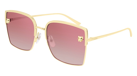 Cartier CT0199S-004 58 Sunglass GOLD-GOLD-RED