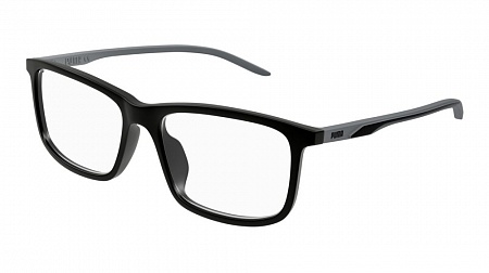 Puma PE0180OA-001 56 Optical Frame BLACK-GREY-TRANSPARENT