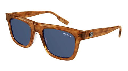 Montblanc MB0176S-002 53 Sunglass HAVANA-HAVANA-GREY