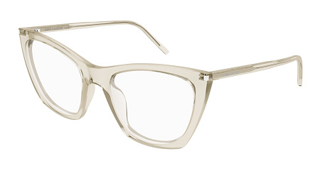 Saint Laurent SL 214 KATE THIN OPT-004 55 Optical Frame BEIGE-BEIGE-TRANSPARENT