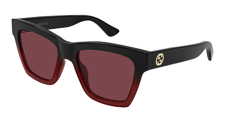 Gucci GG1714S-009 54 Sunglass BLACK-BLACK-RED Gucci GG1714S-009 54 Sunglass BLACK-BLACK-RED