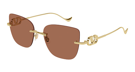 Valentino VG0033S-002 54 Sunglass GOLD-GOLD-BROWN