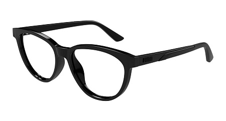 Puma PJ0079O-001 49 Optical Frame BLACK-BLACK-TRANSPARENT