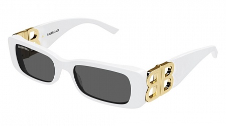 Balenciaga BB0096S-011 51 Sunglass WHITE-GOLD-GREY Balenciaga BB0096S-011 51 Sunglass WHITE-GOLD-GREY