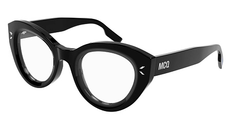 McQ MQ0364O-001 48 Optical Frame BLACK-BLACK-TRANSPARENT