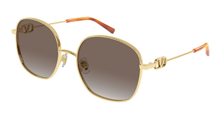 Valentino VG0028S-002 57 Sunglass GOLD-GOLD-BROWN