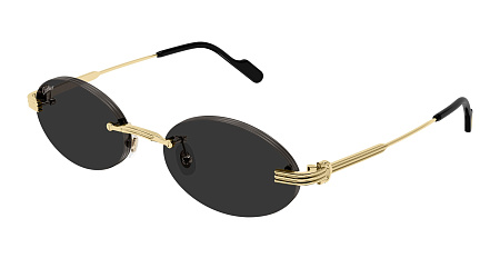 Cartier CT0615S-001 53 Sunglass GOLD-GOLD-GREY